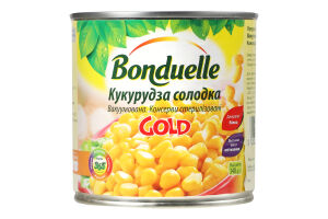 Кукуруза сладкая вакуумированная Gold Bonduelle ж/б 340г