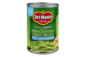 Del Monte French Style Green Beans 50% Less Sodium