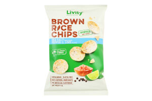 Чипсы B.Yond рисовые морская соль-черн перец-лайм