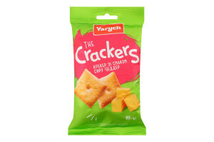 Крекер зі смаком сиру Чеддер The Crackers Yarych м/у 80г