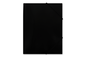 Папка Джобмакс А4 чорна пластик на гумках BM.3911-01 Буромакс