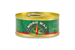 Икра лососевая зернистая соленая Nordway 1с ж/б 60г