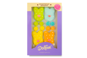 Набір кондитерських декорацій пасхальний Весняні прикраси Добрик к/у 12шт