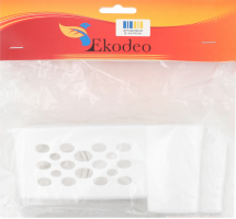 Тримач д/зубних щіток Polo білий прямий Ekodeo