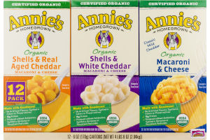 Annie's Homegrown Organic Macaroni & Cheese Variety Pack - 12 CT