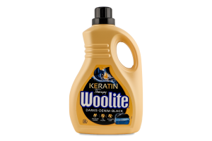 Средство для стирки жидкое для черных и джинсовых тканей с кератином Woolite 1.8л