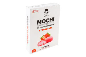 Мороженое клубничное в рисовом тесте Мочи Miss Ti к/у 6х35г