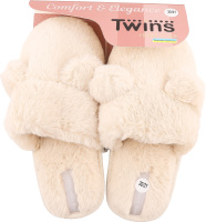 Взуття домашнє дитяче штучне хутро з вушками р.30-35 Twins