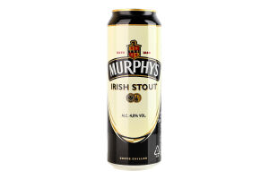 Пиво 500мл 4% темне пастеризоване Irish stout Murphy's з/б