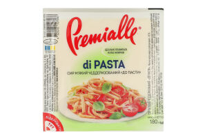 Сир 45% м'який чеддеризований До пасти Premialle в/у 180г