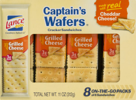 Lance Cracker Sandwiches Captain's Wafers Grilled Cheese - 8 CT