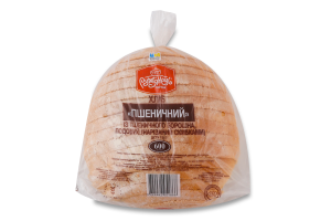 Хліб нарізний із пшеничного борошна подовий Пшеничний Рум’янець м/у 600г