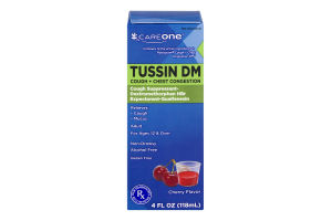 CareOne Tussin DM Cough + Chest Congestion Cherry