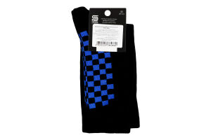 Шкарпетки чоловічі напіввовна стопа клітинка р.25 Premier Socks