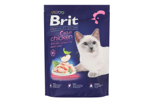 Корм сухий для дорослих котів Chiken Premium by Nature Brit д/п 300г