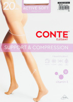 Колготки женские Conte elegant Active soft 20den 2 natural