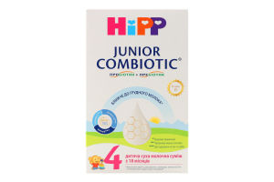 Смесь молочная сухая для детей от 18мес 4 Organic combiotic Hipp к/у 500г