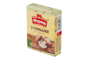 Сир плавлений 35% з грибами Ферма м/у 70г