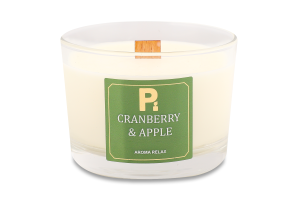 Свічка соєва ароматична дерев"яний гніт 8*6см Пако ІФ