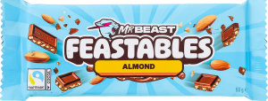 Шоколад молочний зі шматочками мигдалю Feastables Mr Beast м/у 60г