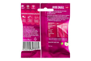 Снек фруктово-ягодный для детей от 12мес Apple-black-currant Baby Bob Snail м/у 20г