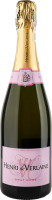 Вино шампанське 0.75л 12% рожеве брют виноградне натуральне Henri de Verlaine пл