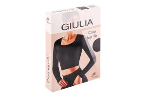 Футболка жіноча Giulia Crop top Rib black