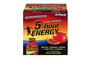 5-Hour Energy Dietary Supplement Pomegranate - 4 PK