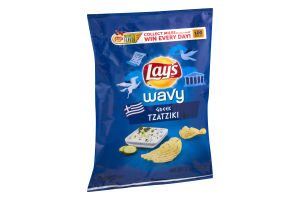 Lay's Wavy Potato Chips Greek Tzatziki