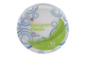 Ahold Designer Plates Paper - 45 CT