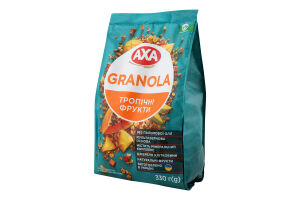 Гранола хрустящая Тропические фрукты Axa м/у 330г