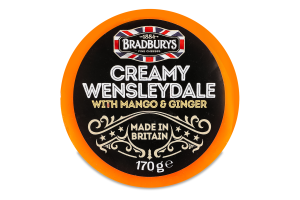 Сир Bradburys Wensleydale крем з манго імбир 34%