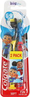 Щітка зубна для дітей 6-9років м'яка Big kids' smiles Colgate 2шт