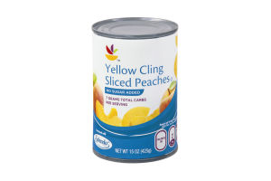 Ahold No Sugar Added Yellow Cling Sliced Peaches