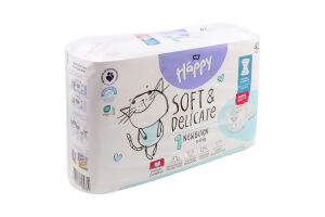 Підгузники для дітей 2-5кг 1 Newborn Soft&delicate Bella Baby Happy 42шт