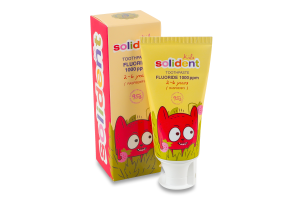 Паста зубна для дітей 2-6років Малина Kids Solident 50мл