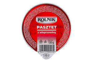 Паштет Rolnik Зі свинини 130г ал/б