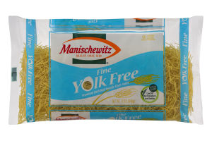 Manischewitz Fine Yolk Free Noodle Style Pasta