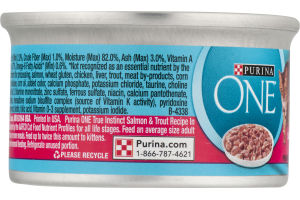 Purina ONE True Instinct Premium Cat Food Salmon & Trout Recipe