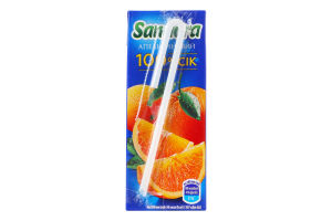 Сок восстановленный неосветленный пастеризованный апельсиновый Sandora т/п 200мл