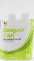 Ahold Cups Designer Translucent Plastic - 7 OZ