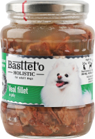 Корм д/собак шматочки філе телятини в желе 360г твіст/б Басттет"о