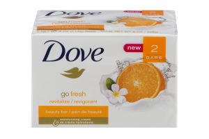 Dove Go Fresh Beauty Bar Revitalize - 2 CT