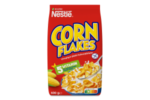 Сніданок сухий готовий з вітамінами Corn flakes Nestle м/у 600г