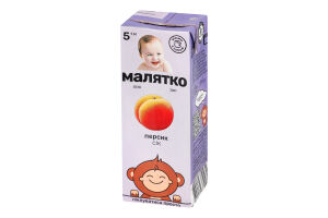 Сік для дітей від 5міс Персик Малятко т/п 200мл