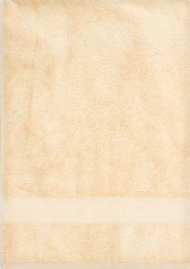 Рушник махровий бежевий 70х140см 500г/м2 Саффран 1шт