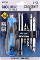 Викрутка з змінними насадками 6в1 Молдер