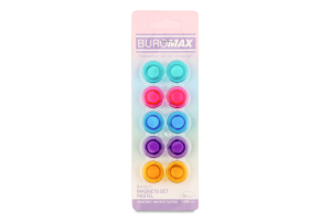 Комплект магнітів Pastel 20мм 10шт Buromax