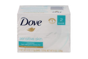 Dove Beauty Bar Sensitive Skin - 2 CT