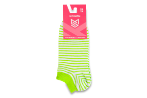 Шкарпетки жіночі MovementStandard №MS M0118S 073 36-38 білий-салатовий